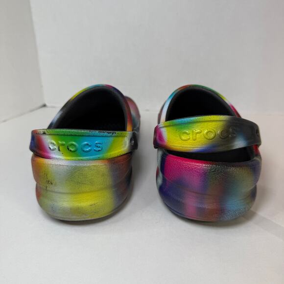 Crocs Bistro Graphic Tie Dye Slip Resistant Work Clog Women's Size 10 - Picture 6 of 8